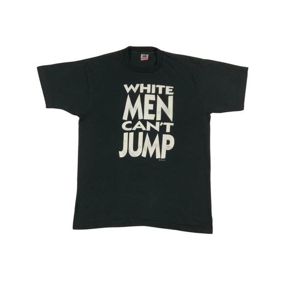 Vintage White Men Can't Jump Shirt Large Black 90s Movie Wesley Snipes Tee
